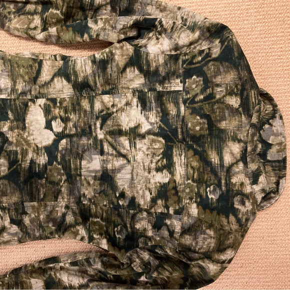 Dark green fitted shirt dress - Picture 5 of 8